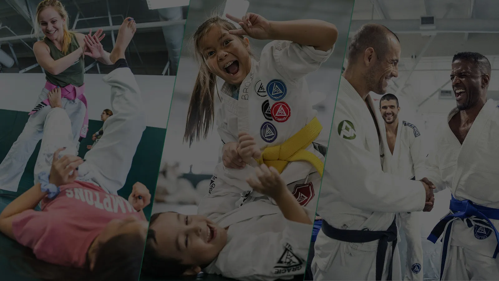 Martial arts students training